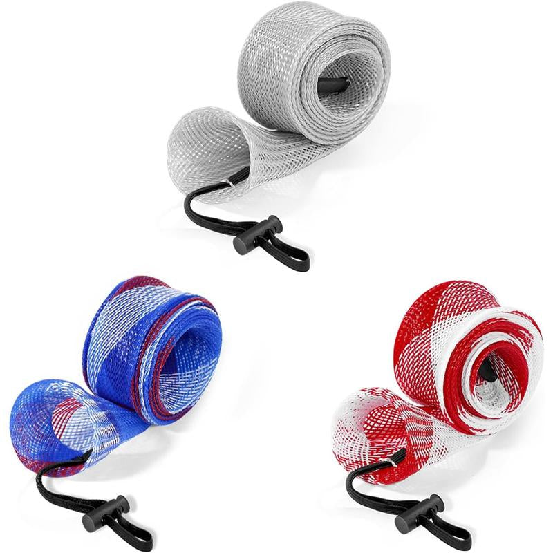 Fishing Rod Sleeve - Fishing Pole Sleeve Fishing Rod Cover for Casting Rod, Sea Fishing Rod, Fly Rod - Braided Mesh Rod Protector Fishing Rod Sock
