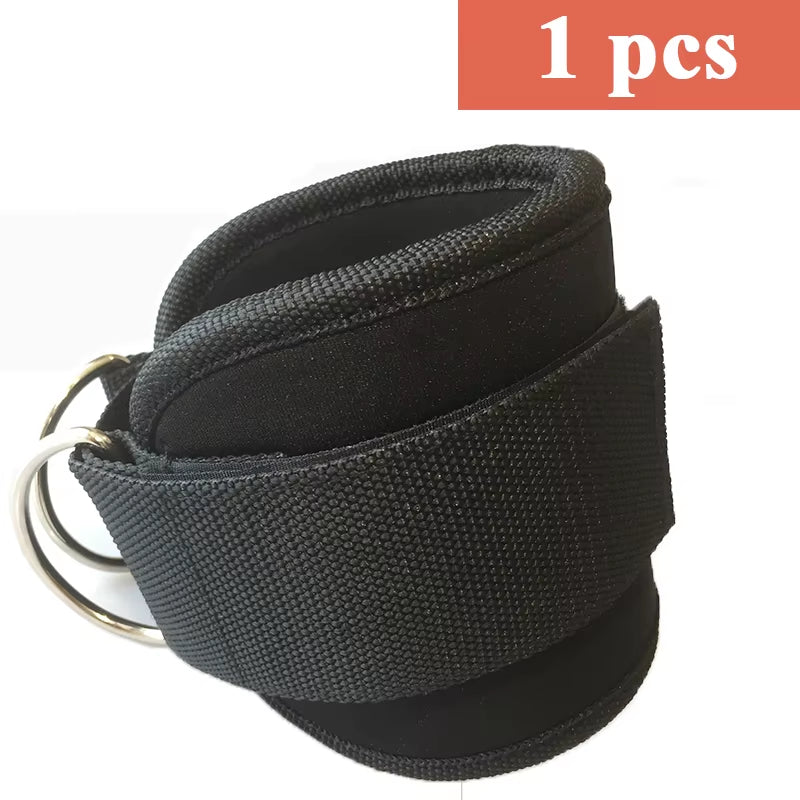 Fitness Adjustable D-Ring Ankle Cuffs Sport Ankle Straps for Cable Machines Gym Leg Pulley with Buckle Sports Feet Guard Workout