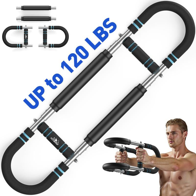Flybird Arm Trainer Chest Workout Adjustable Spring Resistance Equipment, Strengthen Chest, Forearm & Grip Strengthener for Men, Detachable Portable Design for Home Gym & Outdoor
