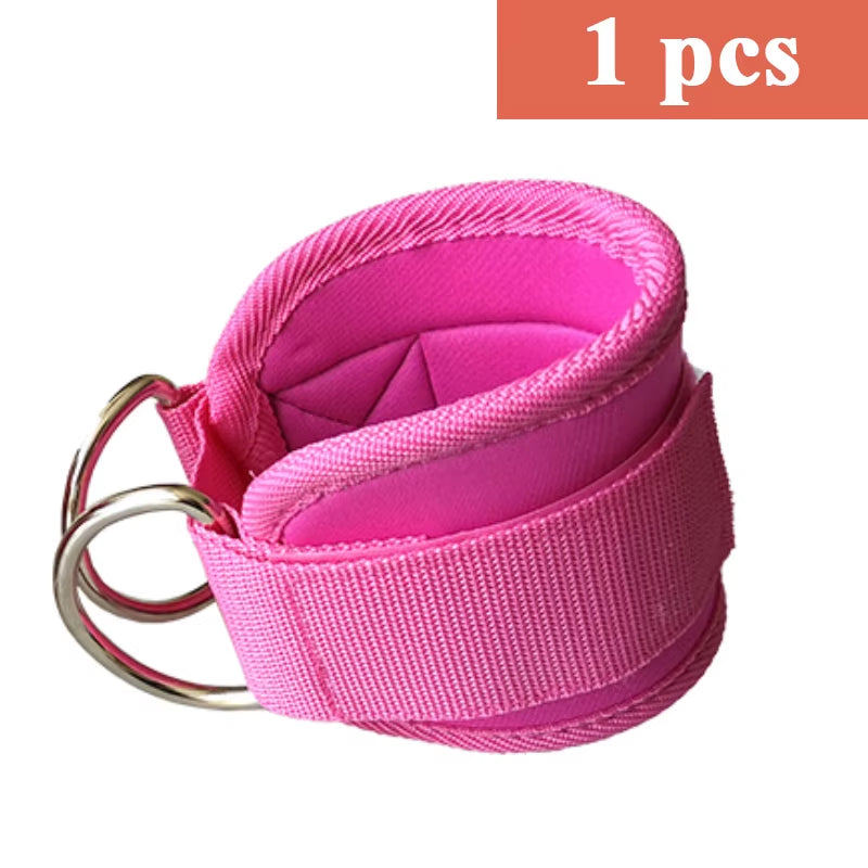 Fitness Adjustable D-Ring Ankle Cuffs Sport Ankle Straps for Cable Machines Gym Leg Pulley with Buckle Sports Feet Guard Workout