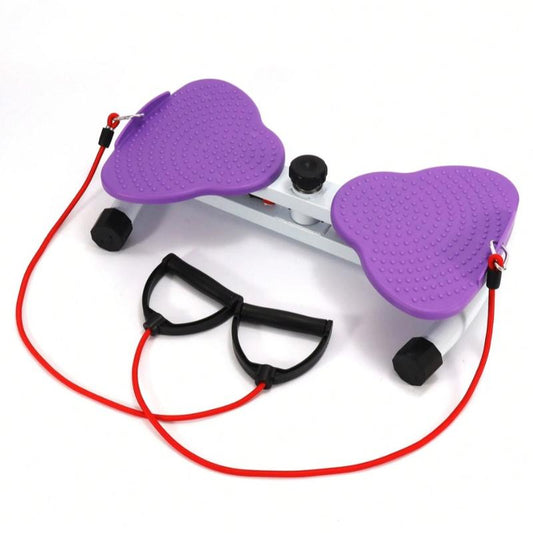 Twist Machine Slim Waist and Toned Abs Waist Twister Can Stand with Feet Apart Double Non-Slip No Noise Use Exercise Equipment Abdominal Roller Workout(Pink/ Purple)