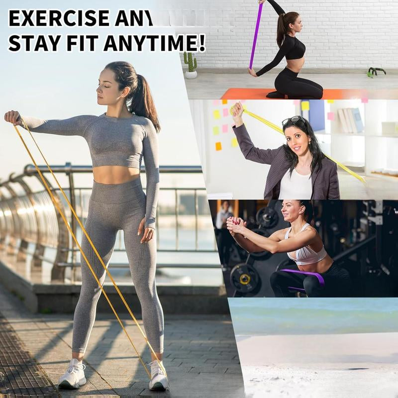 Resistance Bands Set of 5 – Pull up Assistance Bands for Men & Women, Heavy Duty Workout Bands for Exercise, Strength Training, Stretching, Physical Therapy, Home & Gym