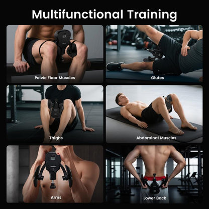 APEXGO 3-In-1 Thigh Trainer 44-132 Lbs Adjustable Resistance Pelvic Floor Muscle Kegel Exerciser, Inner Thigh Exerciser & Booty Trainer for Women & Men, Workout Machine