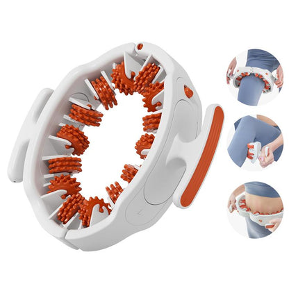 Daily Orange Cellulite Manual Push-Pull Roller for Thigh Calf Waist - Deep Tissue Pain Relief Body Sculpting Anti-Inflammation Fast Recovery Pilates Equipment Yoga Gear