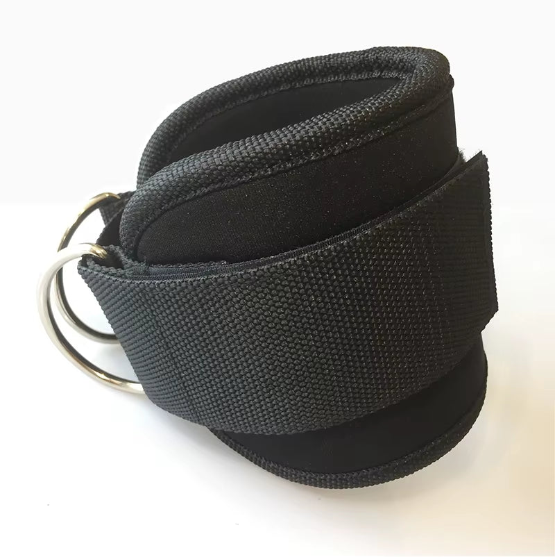 Fitness Adjustable D-Ring Ankle Cuffs Sport Ankle Straps for Cable Machines Gym Leg Pulley with Buckle Sports Feet Guard Workout