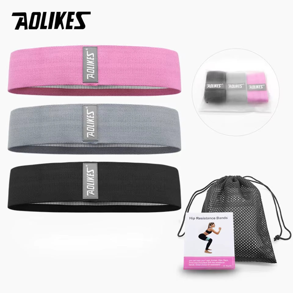 Fitness Rubber Band Elastic Yoga Resistance Bands Set Hip Circle Expander Bands Gym Fitness Booty Band Home Workout