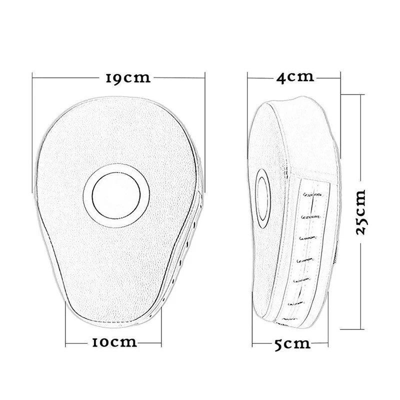 1/2Pc Curved Boxing Bag Taekwondo Muay Thai Karate Adults Kids PU Training Paws Pads Boxing Equipment Focus Punching Bags