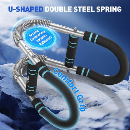 Flybird Arm Trainer Chest Workout Adjustable Spring Resistance Equipment, Strengthen Chest, Forearm & Grip Strengthener for Men, Detachable Portable Design for Home Gym & Outdoor