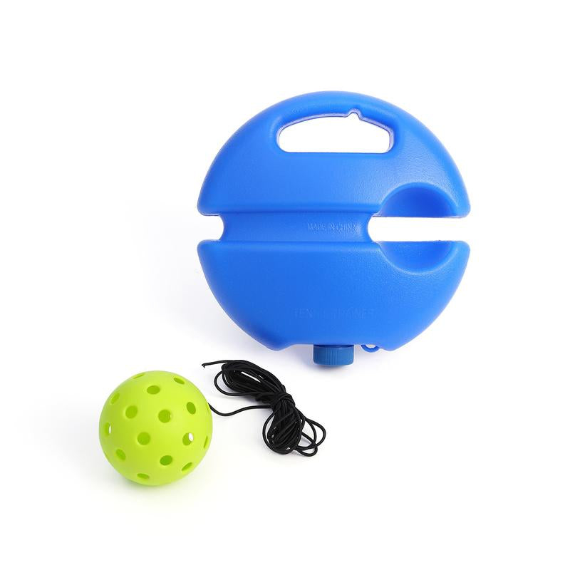 Pickleball Trainer Kit with Pickleball Rackets,2Pc 40-Hole Ball & Elastic Rope for Hand-Eye Coordination & Reflexes Improvement Portable Design for All Skill Levels - Training Universal Training Equipment Set