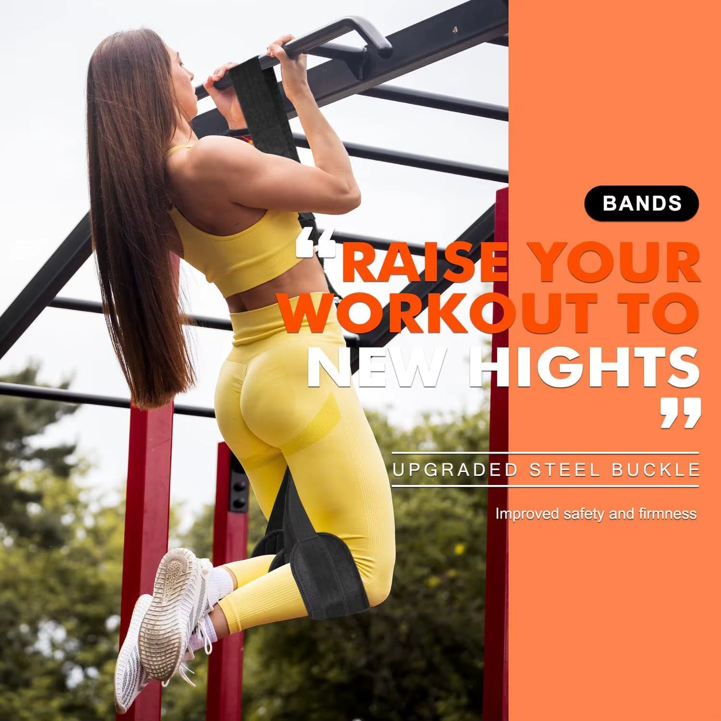 Pull-Up Power with Auxiliary Trainer Elastic Rope Pull Bar Fitness Home Men'S Pull-Up Pull-Up Auxiliary Pull Band Latex