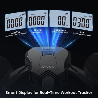 APEXGO 3-In-1 Thigh Trainer 44-132 Lbs Adjustable Resistance Pelvic Floor Muscle Kegel Exerciser, Inner Thigh Exerciser & Booty Trainer for Women & Men, Workout Machine